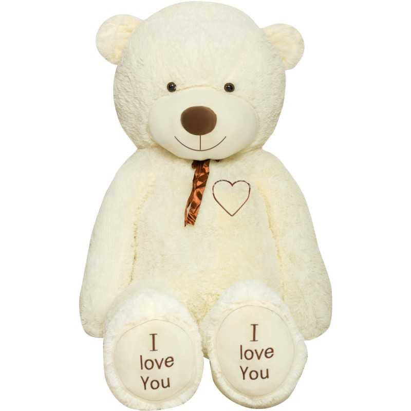 Plush Teddy Bear Sam XXL 200 cm Cream