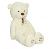 Plush Teddy Bear Sam XXL 200 cm Cream