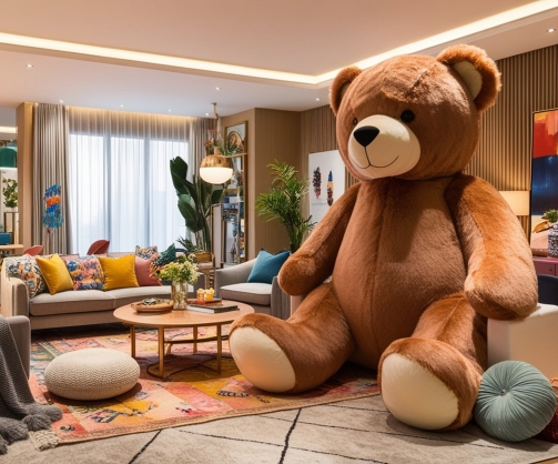 Creative Interior Decor Ideas with a Giant Teddy Bear